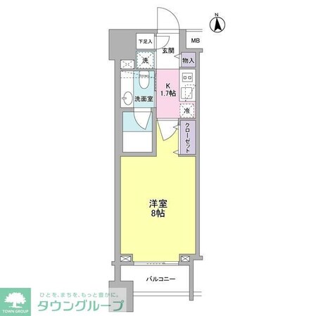 パークフラッツ中目黒の物件間取画像